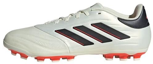adidas Copa Pure II League Artificial Grass Boots, Botas de fútbol Unisex Adulto, Ivory/Core Black/Solar Red, 40 2/3 EU