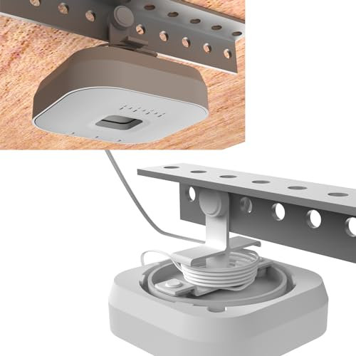 Werkzeuglose Halterung für myQ Chamberlain Garage Smart Hub (MYQ-G0401-ES), kein Bohren, kein Werkzeug, beschädigungsfrei, montiert am Garagentoröffner zum Aufhängen (1, weiß)