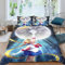 WOLWES Anime Bettwäsche 135×200CM,Kinder Bettbezug Set Mit Kissenbezügen 80×80 cm，Japanisches Anime Moon Girl,Mikrofaser Bettbezug, Für Kinder Jungen und Mädchen（C1）