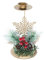 Heikoeco® Kerzenständer Heiligabend Weihnachtsdekorationen, 3er-Set von DREI Schneeflocken Pentagramm Elch Designs