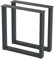 BK Styl 2 Stück Tischbeine aus Metall U-Form | Tischgestell aus 80x40mm Profilen | Tischkufen Tischfüße Möbelbeine für Schreibtische & Esstische (715x720mm Anthracit)