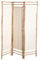 Box & Beyond Biombo de Interior - 160 x 120 cm - Separador de ambientes en Lona y bambú Natural - Biombo de 3 Paneles - Biombo para Dormitorio, salón - Mampara móvil