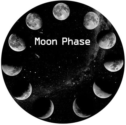 Orzorz Projecteur d'étoiles à disques diapositives pour planétarium (projecteur d'étoiles de travail) (phase de lune)