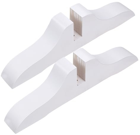 MUCKLILY 2st Ausziehbarer Faltschirmsockel Aus Pappelholz Hängender Raumteiler Bildschirmfüße -sichtschutzclips Raumteilerbasis Aus Raumteiler Aus Holz Paravent Abschneiden Halterung