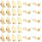 INGJIA 100 Pcs Clip sur la Boucle d'oreille convertisseur Composants de Boucle d'oreille Non percés Plat Rond Plateaux de Boucle d'oreille pour DIY Boucle d'oreille Faisant
