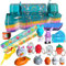 PopManko 16 Packungen Oster-Knallbonbons, Machen Sie Ihre eigenen Oster-Knallbonbons, DIY-Oster-Knallbonbons, Oster-Party-Papierboxen, Neuheit Dekorationen mit Häschen, Küken, Karotten, Spielzeug,
