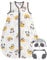 schlummersack Kinder Schlafsack Baby Sommer 130 cm dünn Bambus-Musselin Panda | Sommerschlafsack Baby 0.5 Tog 0 5 Tog Baby Schlafsack Sommer | Schlafsack Baby Sommer ungefüttert