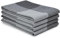 Encasa XO Baumwoll-Küchentuchset - Super saugfähige Geschirrtücher & Spültücher 70x45 cm zum Abwaschen, Geschirr Trocknen und Reinigen - 4er-Pack - Grey