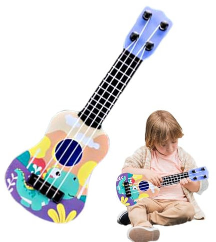 Giocattolo Ukulele Per Bambini, Strumento Musicale Per Ukulele Con 4 Corde Regolabili, Strumento Musicale Per Bambini, Giocattolo Chitarra Bambini, Gioco Di Imitazione E Stimolazione Musicale
