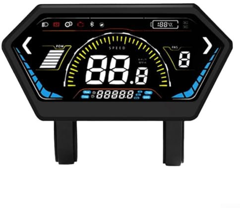 Smart-Bike-LCD-Display mit lebendigen Farben und wasserdichten Steckern, unterstützt verschiedene eBike-Spannungen (24 - 72 V)