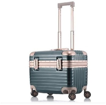 Werkzeugkasten Home Metall-Werkzeugkasten, Fotografie-Koffer, Kapitänsgepäck, 18-Zoll-Make-up-Box, Reise-Aufbewahrungsbox, tragbarer Werkzeugkasten for den Außenbereich Werkzeugaufbewahrung(Green)