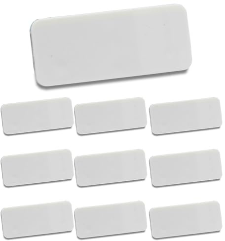 10 x Cockspur Window Handle Wedge Striker Plates White 4mm