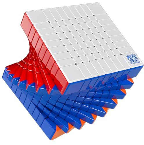 MoYu Meilong 9x9 M V3 Ball Core Magnetic,Zauberwürfel, Speed-Puzzle-Stickerlos Meilong 9x9x9 V3 M 208 Magnete Magic Würfel-Klassenzimmer MF9 M Bildungsspielzeug Cube (Ballkern-Magnetausgabe)