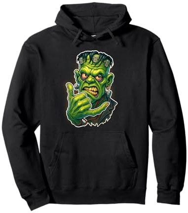 Frankenstein Monster Cool Zombie Shaka Sweat à Capuche