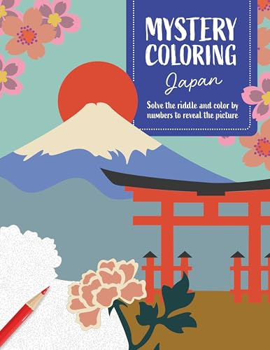 Mystery Coloring Japan: Solve the riddle and color by numbers to reveal the picture