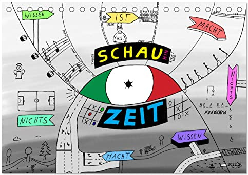 SchauZeit (Tischkalender 2026 DIN A5 quer), CALVENDO Monatskalender: Ein Kalender mit vielen versteckten Motiven pro Monat. (CALVENDO Kunst)