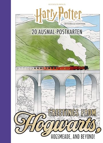 Harry Potter 20 Ausmal-Postkarten: Greetings from Hogwarts, Hogsmeade, and beyond!: Offizielle Edition