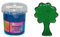 CREARTEC Colouraplast - Kunststoffperlen/Schmelzgranulat - Farbe: grasgrün - Menge: 100g - Ideal für Fensterbilder, Mobiles und kleine Kunstwerke - Witterungsbeständig - Made in Germany