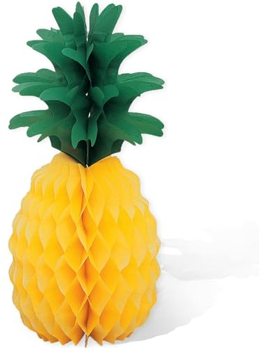 Unique Party Supplies Anana-Tischdekoration - 35 cm - Hawaiianische Party, Gelb