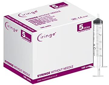 Ciringe 5 ml Syringe - Pack of 100