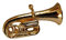 GEWA 980041 Unisex-Brosche Anstecknadel Tuba, goldfarbig