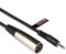rhinocables® 2m 3.5mm Stereo Jack Plug to Male XLR Audio Adaptor Cable Adapter Lead DJ to Laptop A1310