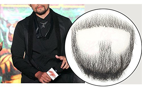 Remeehi, Ziegenbärtchen, Herren-Bart, Echthaar, Spitze, handgefertigt, Schnurrbart, für Verkleidungen