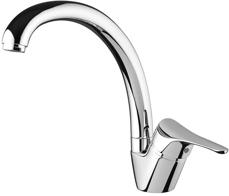 PIRALLA MISCELATORE LAVELLO MONOCOMANDO BOCCA TUBO ORIENTABILE 0RE00104A16