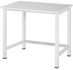 RAU | Arbeitstisch für Arbeitsplatzsystem | Höhe 825-1025 mm | Spanplatte MF-beschichtet | Breite 1000 mm