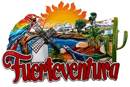 Fuerteventura Island Spanien 3D Kühlschrankmagnet Tourist Souvenir Geschenk Home Küche Dekoration Magnetaufkleber Spanien Kühlschrank Magnet Kollektion