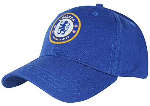 Offizielle Chelsea FC Baseballkappe (100 % Baumwolle, verstellbar) Blau
