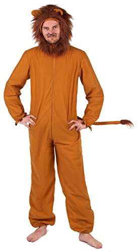 DEGUISE TOI Vegaoo Löwen-Kostüm für Herren Faschingskostüm braun