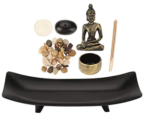 Bruciatore di incenso Buddha Buddha candelabro Porta incenso 1 Set Buddha incenso Titolare Ornamento oggetti per la casa giardino zen da tavolo