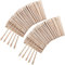 500 Pieces Small Wax Spatulas Wooden Wax Sticks Eyebrow Waxing Applicators Wood Craft Sticks Face Body Hair Removal Sticks