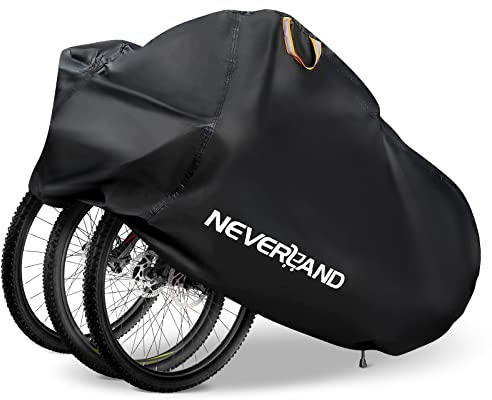NEVERLAND Fahrradabdeckung Fahrradgarage Fahrradschutzhülle Schutz - Cover Staub UV-Schutz Upgrad Design Reflektionsstreifen für 3 Fahrräder 205x108x115cm 210D Oxford 2000PA