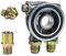 Ölkühler-Filterplatte, AN8 Ölfilter-Adapter, Aluminium, Sandwich-Ölfilter, Kühladapter, Platte, Öltemperaturkühler, Teiladapter (AN8+3/4 Zoll-UNF-16)