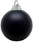 Deco Woerner Schwarze, Matte Weihnachtskugeln aus schwer entflammbarem Kunststoff, 8 cm Ø - 12 Stück