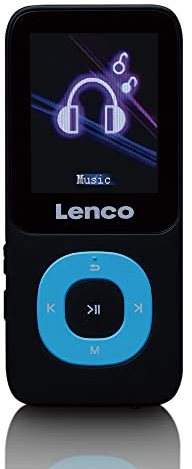 Lenco Xemio 659MIX MP3 Player - MP3/ MP4 Player - 1,8“ TFT LCD Bildschirm - E-Book Funktion - Sprachaufzeichnung - Video Funktion - Akku mit 300mAh - 4GB SD Karte (erweiterbar) - blau