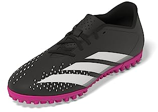 Adidas Unisex Predator Accuracy.4 Tf Football Shoes (Turf), Core Black/FTWR White/Team Shock Pink 2, 42 2/3 EU
