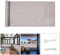 QINGLV Balkon Sichtschutz 110x100cm, Balkonumrandung Balkonumspannungen Blickdichte Ohne Bohren Balkon Sichtschutz Ohne Bohren FüR Balkon Garten Terrasse -Hellgrau