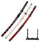 ACTASITEMS Épées Roronoa Zoro Épée en Bois Anime Cosplay - 104cm, Katana -Kitetsu/shisui/wado ichimonji /3-Piece Set.