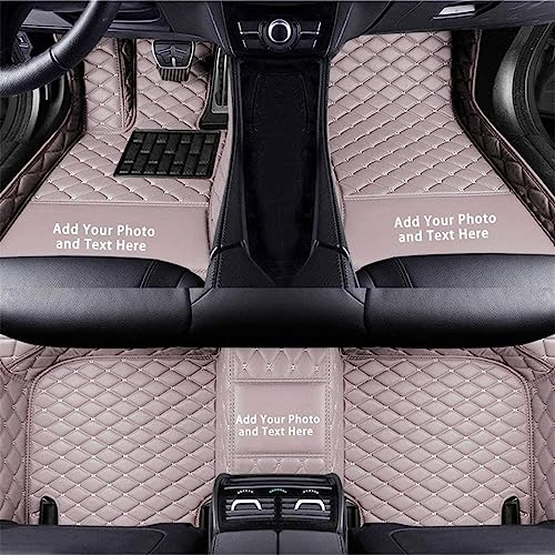 Custom Auto-Fußmatten für Skoda für Superb Octavia Fabia Kodiaq Karoq Yeti Rapid Leder Wasserdicht Abriebfest Mit Aufbewahrungstasche Auto-Fussmatten,Farben:Grau