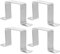4Pcs Square Clamp, 2x2 Inch Stainless Steel Heavy Duty Fasten Holder U Bracket Tube Clip