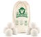 Wool Tumble Dryer Balls - 8 Pack Organic Laundry Fabric Softener - Reduce Drying Time, Wrinkles & Static Cling - 100% Hypoallergenic New Zealand Wool