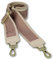 BRISE Taschengurt für Damen & Herren, 5cm Breiter Schultergurt, Verstellbarer 80-130 cm Taschenriemen aus Polyesterstoff und Leder, Stylischer Riemen mit 360 Drehbarer Kopf (Antic - Beige)
