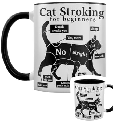 Grindstore Cat Stroking for Beginners Black Inner 2-Tone Mug