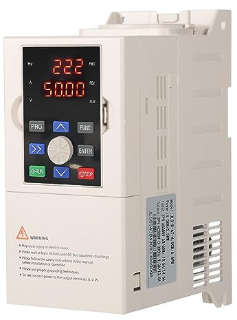 Jadeshay Variateur de Fréquence 380v Convertisseur de Fréquence Variable 380v Entrée Monophasée 380v Sortie Triphasée VFD Variateur de Vitesse pour Moteur 4KW