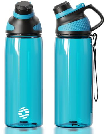 Fjbottle Bouteille d'eau 0,71L avec Couvercle Magnétique, Grande Gourde d'eau sans BPA, Bouteille de Boisson Étanche pour Gym, Demi-Gallon Bouteille d'eau pour Fitness, Sports,