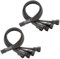 WeddHuis 2pcs Cable Divisor, Splitter de Controlador de Ventilador Compatible con Ventiladores de Caja de PC de 3 Pines/4 Pines, Placas Madre
