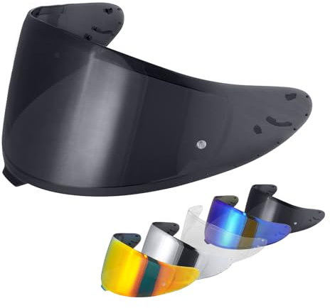 Helmvisier für Z8 NXR2 RF1400 RF-1400 CWR-F2 CWR-F2R X15 X-Fifteen X-SPR Pro,Motorradhelm Visier,Motorrad Windschutz Helm Objektiv Visier (Schwarz)